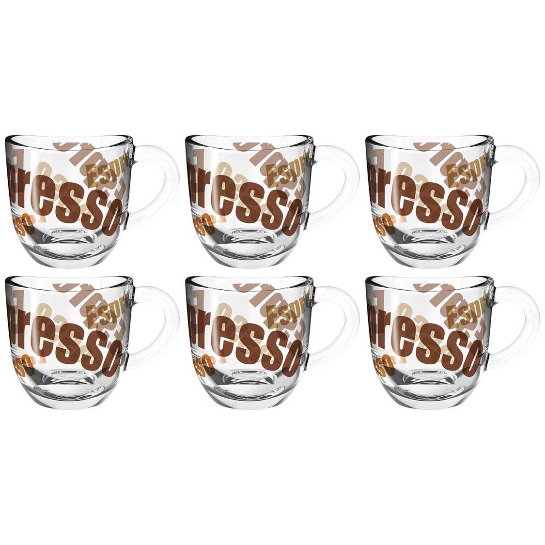 leonardo-napoli-tasse-espresso-3-couleurs-80-ml-lot-6 image 1