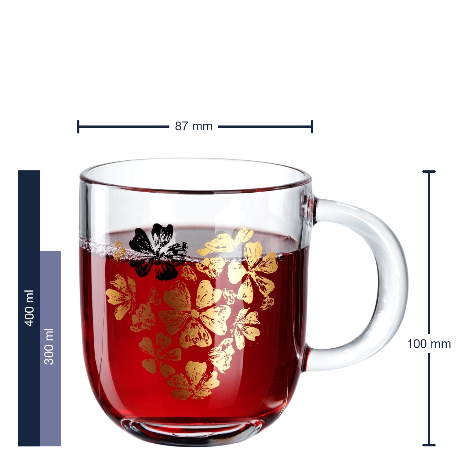 leonardo-emozione-tasse-en-verre-400-ml-c-ur-fleurs-dor image 2