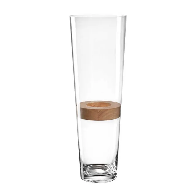 leonardo-magico-vase-50-cm-transparent-insert-bois image 1