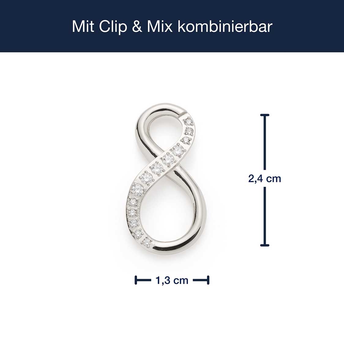 leonardo-senta-anneau-clip-argent-zirconia image 4