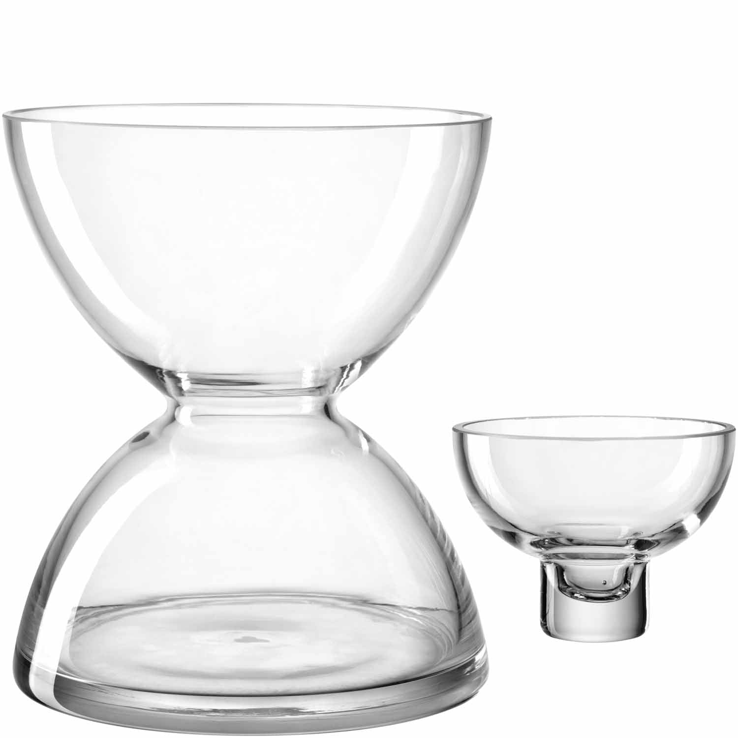 leonardo-diabolo-vase-verre-19-cm-transparent-insert image 2