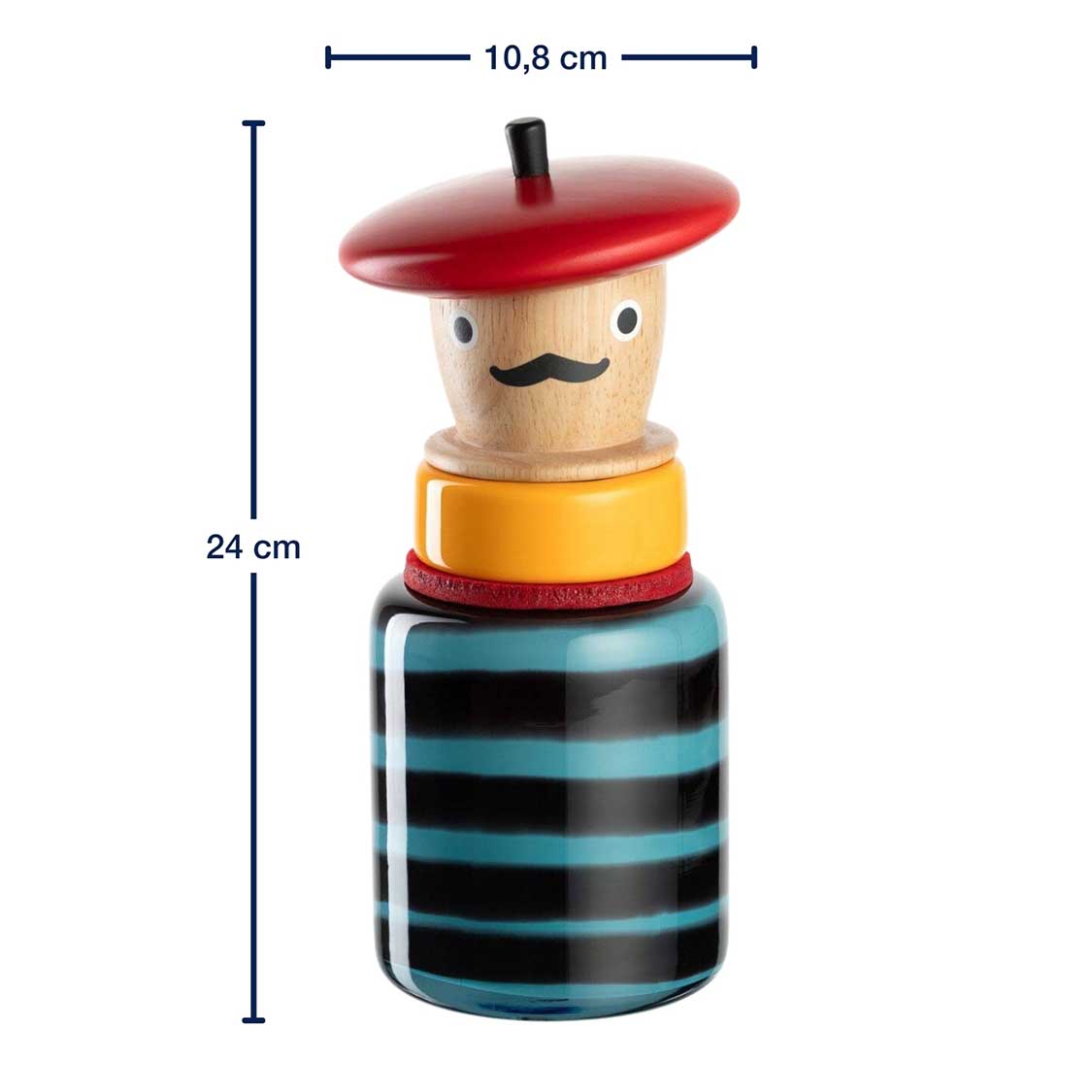 leonardo-buoni-amici-vase-objet-pizzaiolo-24-cm-multicolore image 3