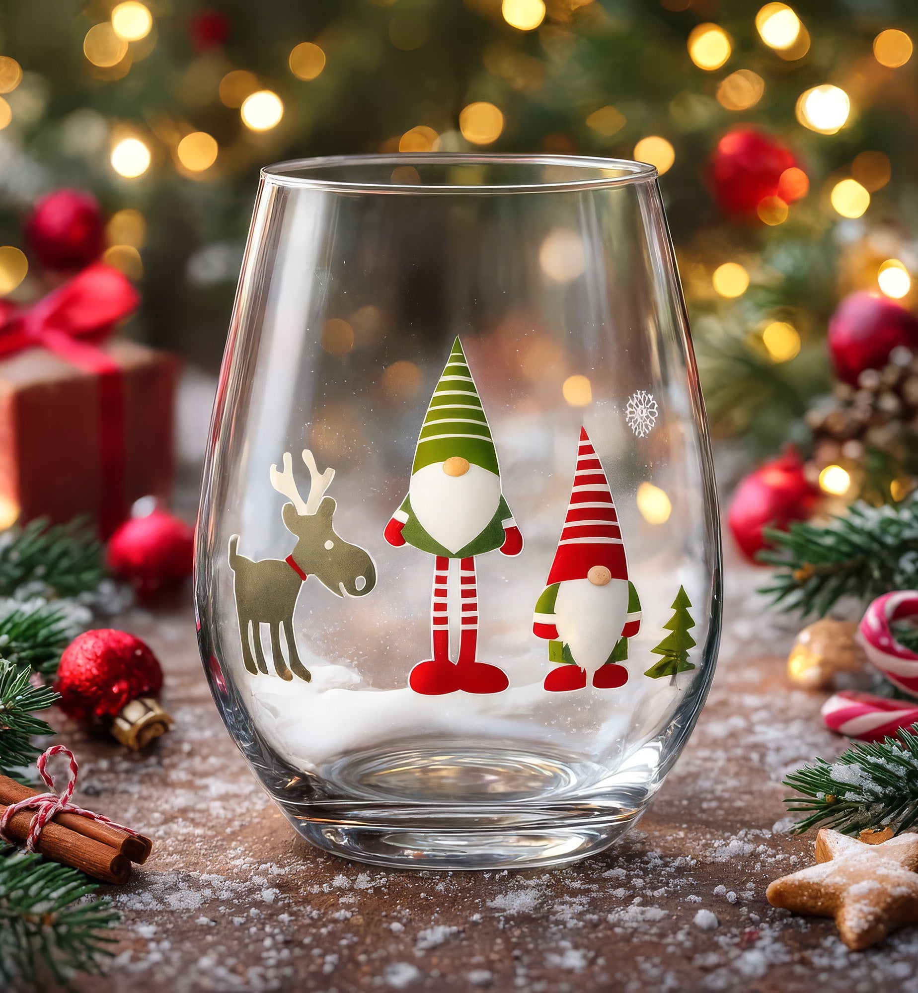 krosno-christmas-verre-eau-gnomes-550-ml image 3
