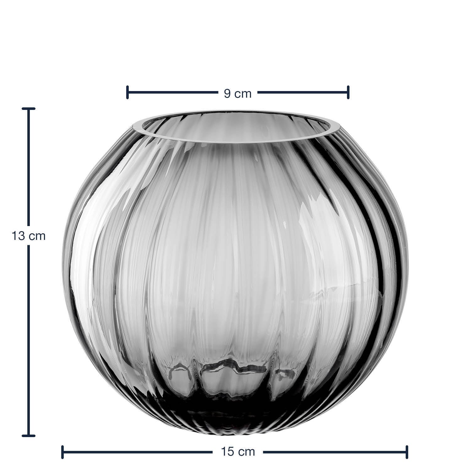leonardo-poesia-vase-boule-verre-gris-13-cm image 3