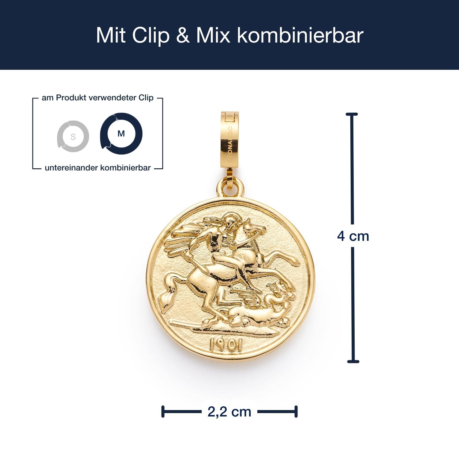 leonardo-lisbeth-pendentif-m-daille-dor-clip-mix-m image 4