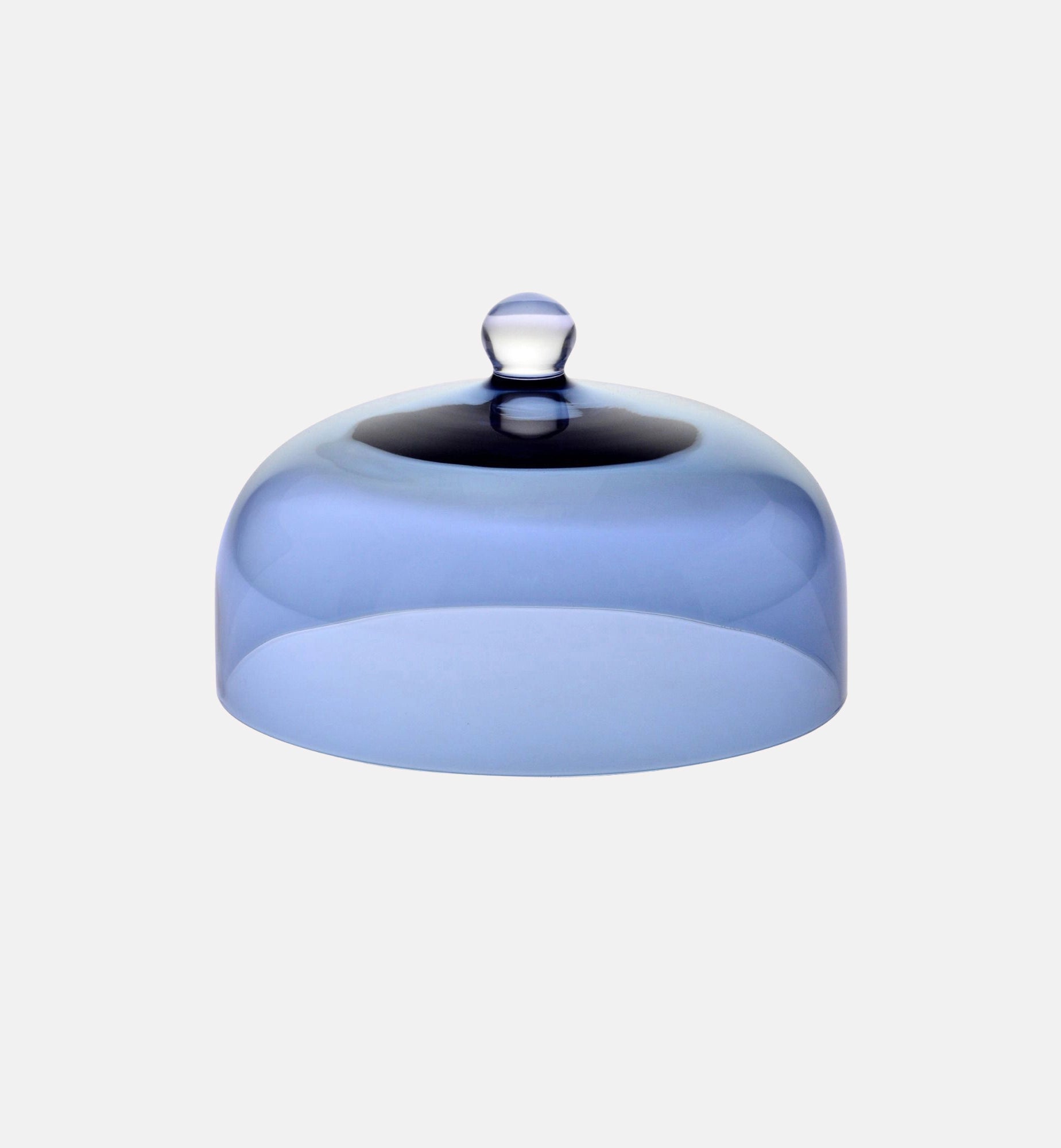 krosno-cloche-fromage-g-teau-verre-bleu-gris-26-cm image 1