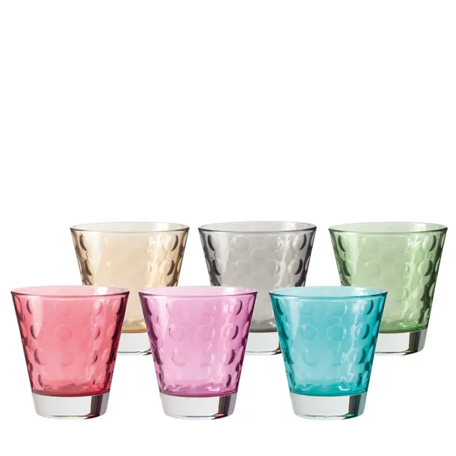 leonardo-optic-verre-eau-220-ml-lot-de-6-multicolore image 1