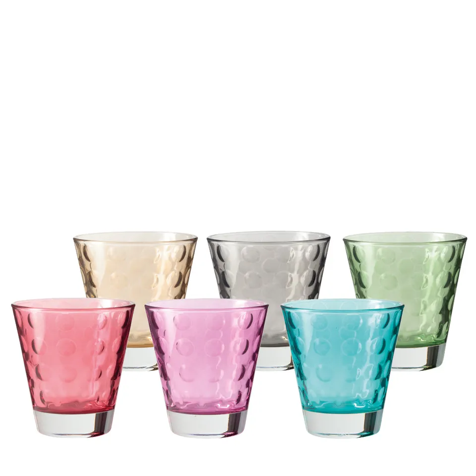 leonardo-optic-verre-eau-220-ml-lot-de-6-multicolore image 1