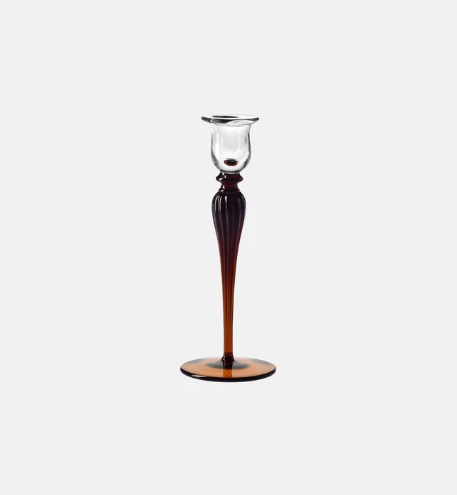 krosno-heritage-bougeoir-cristal-ambre-25-cm image 1