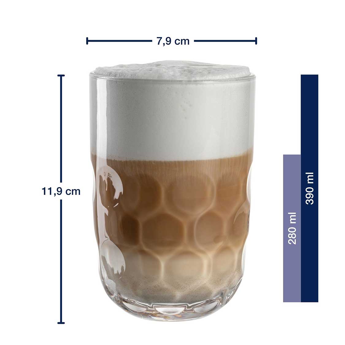 leonardo-gocce-verre-latte-macchiato-380-ml-lot-2-relief image 3