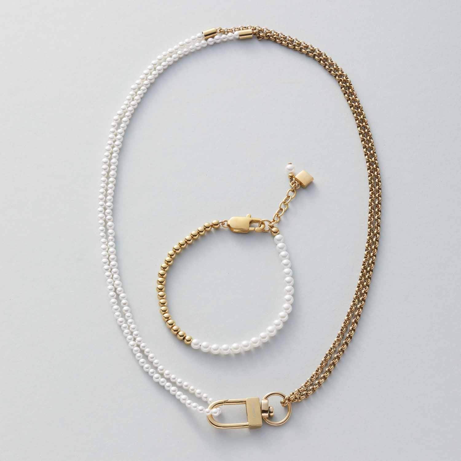 leonardo-lucinda-bracelet-perles-blanches-dor image 4