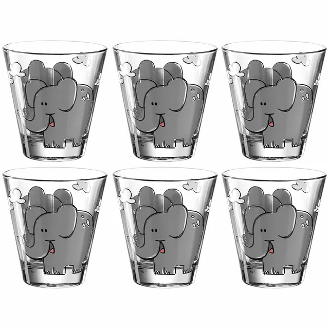 leonardo-bambini-verre-enfant-l-phant-215-ml-lot-6 image 1