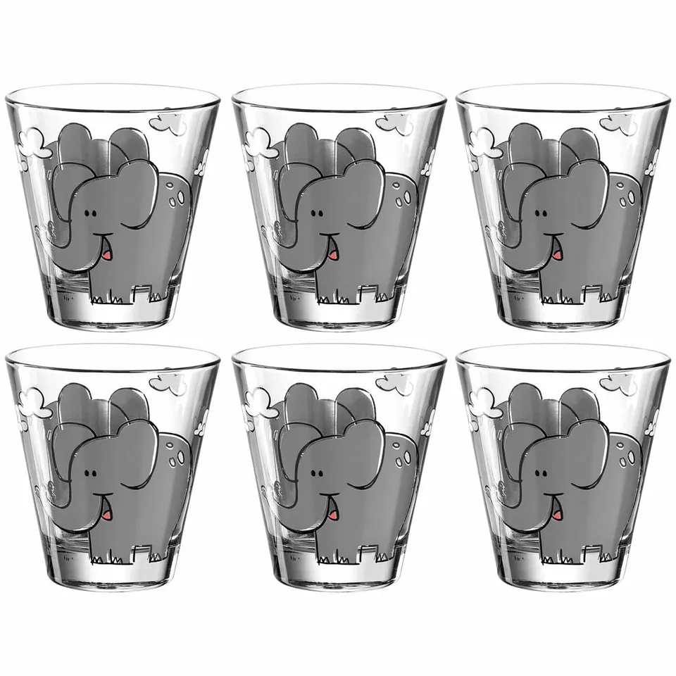 leonardo-bambini-verre-enfant-l-phant-215-ml-lot-6 image 1