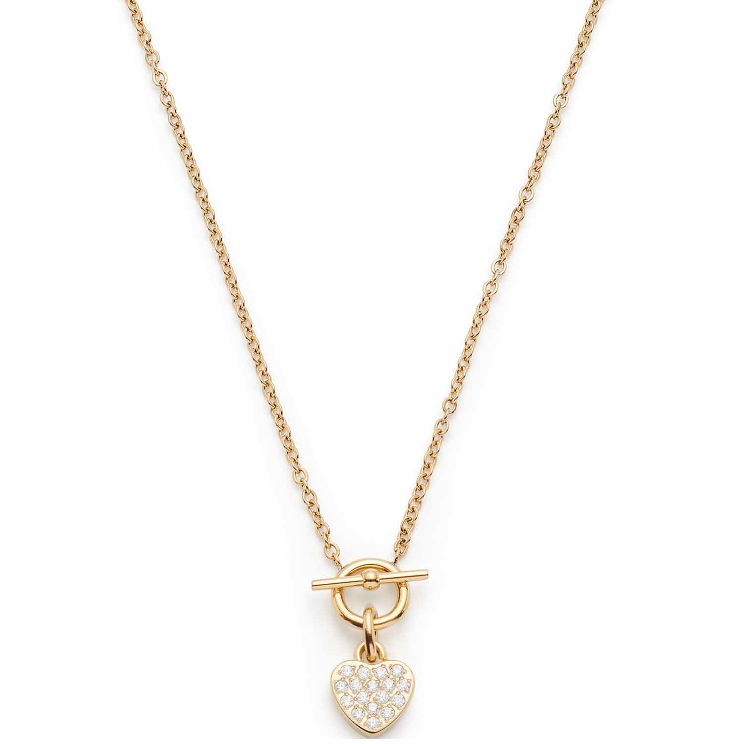 leonardo-noemi-collier-or-42-cm-pendentif-c-ur-zirconia image 3