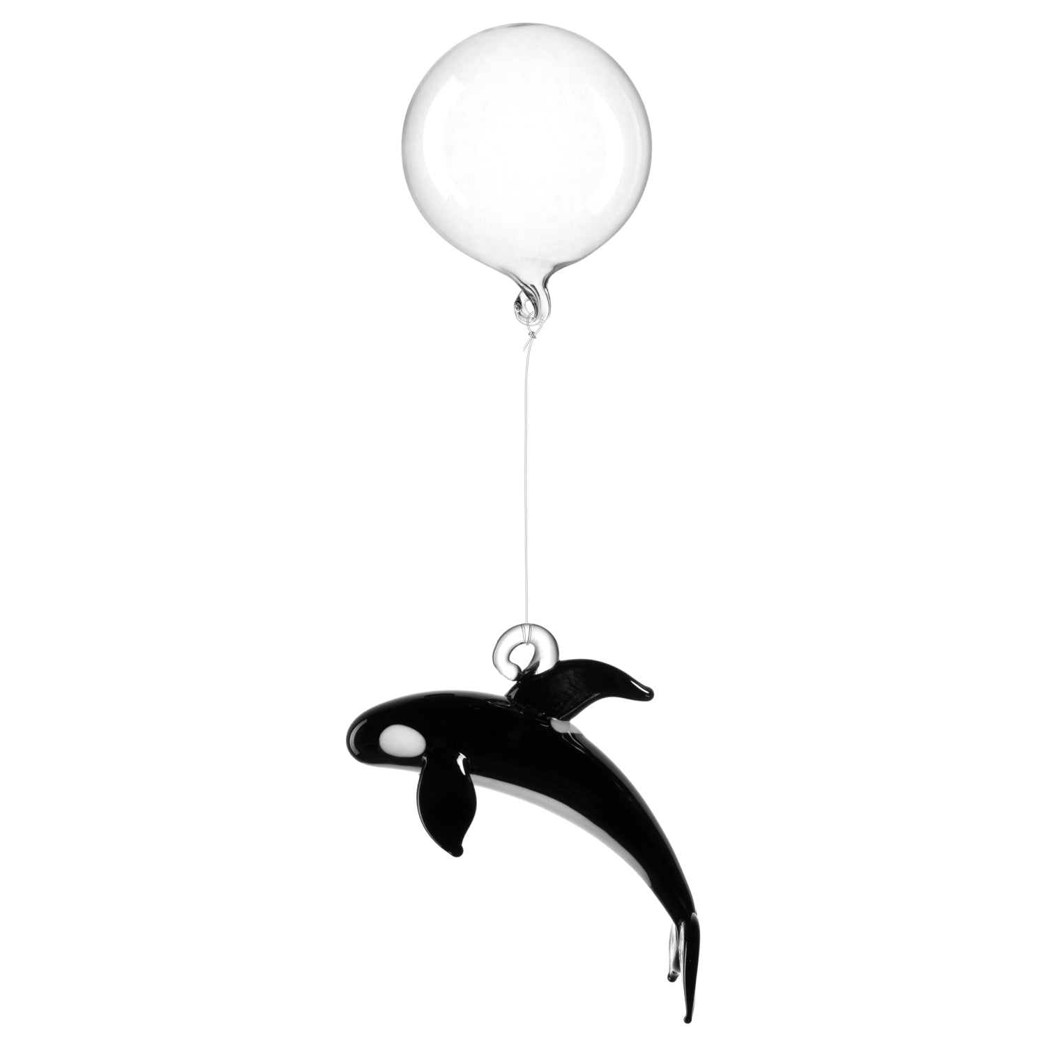 leonardo-mare-figurine-orque-noire-8-cm-en-verre image 1