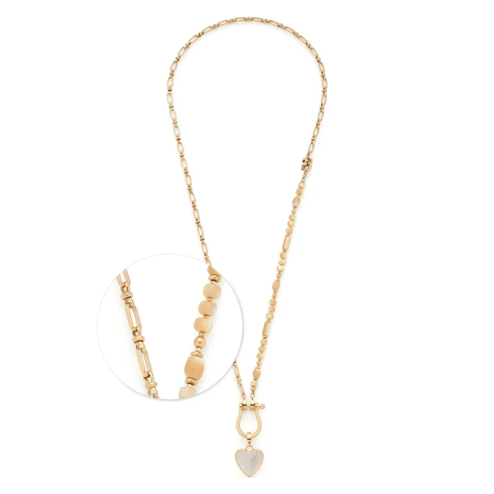 leonardo-clip-mix-kareen-collier-dor-69-cm-coeur-jade image 1