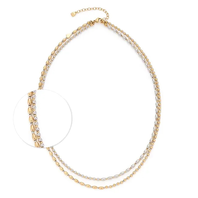 leonardo-sabrina-collier-bicolore-45-cm-perles image 1