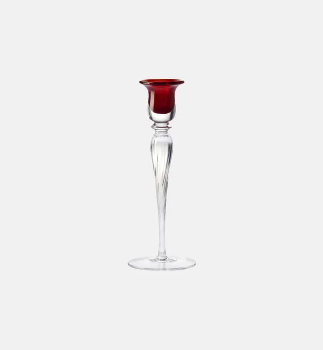 krosno-heritage-bougeoir-cristal-rubis-25-cm-art-d-co image 1