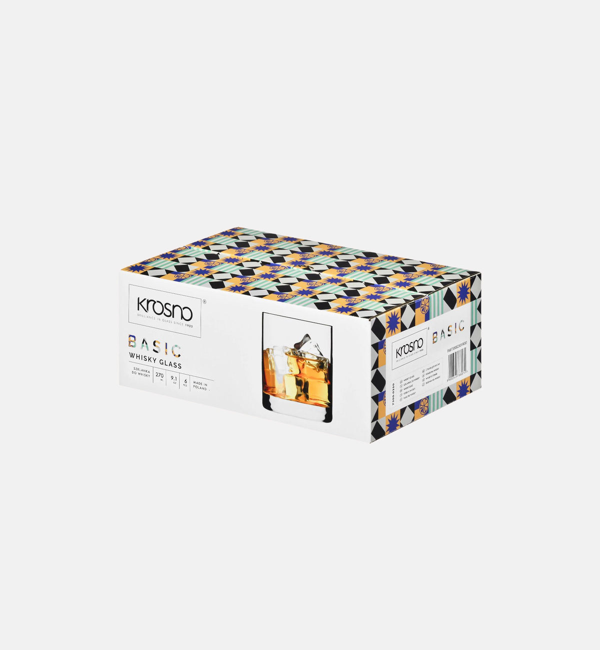 krosno-basic-verres-whisky-270-ml-lot-transparent image 2