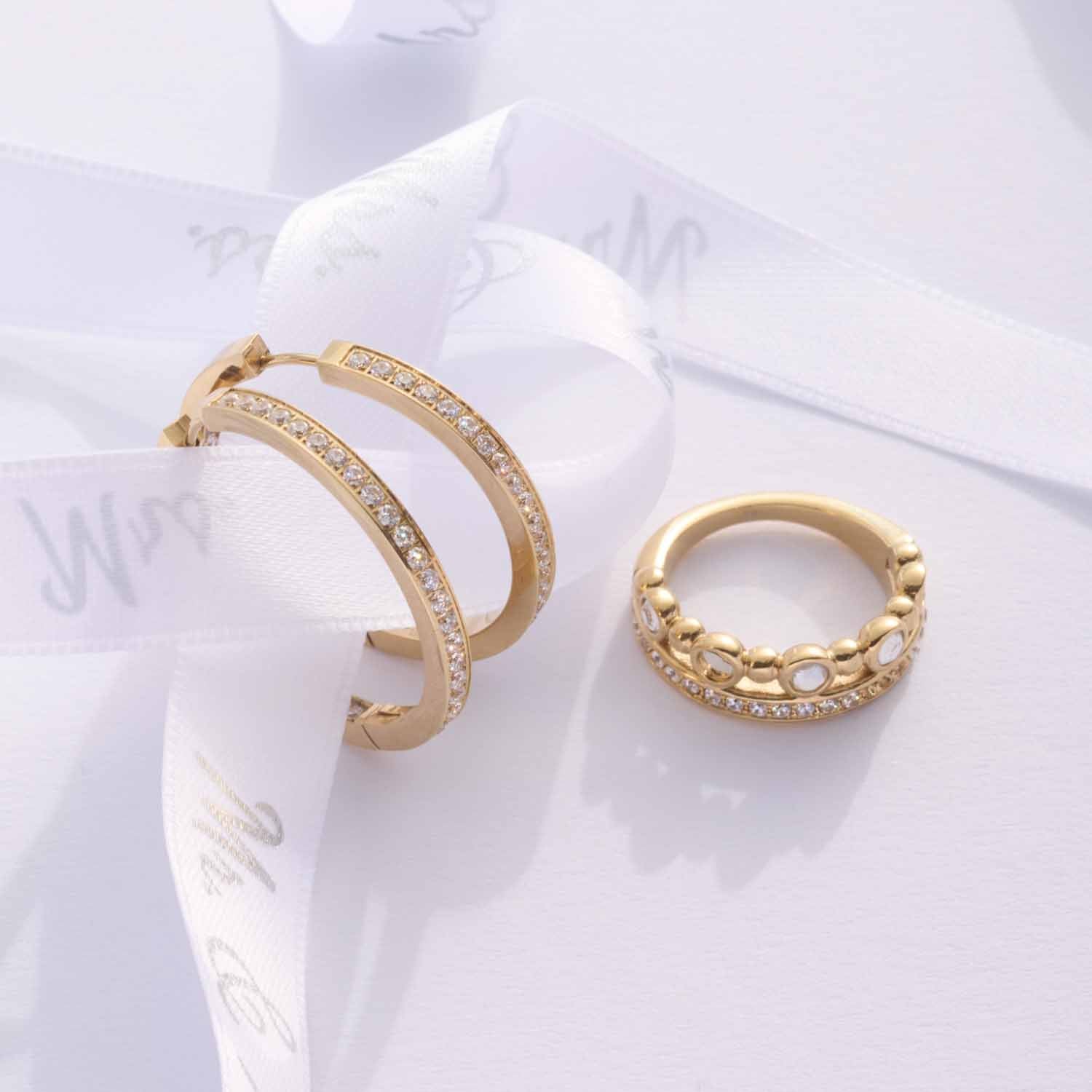 leonardo-bobby-bague-dor-e-taille-19-pierres-pav image 5