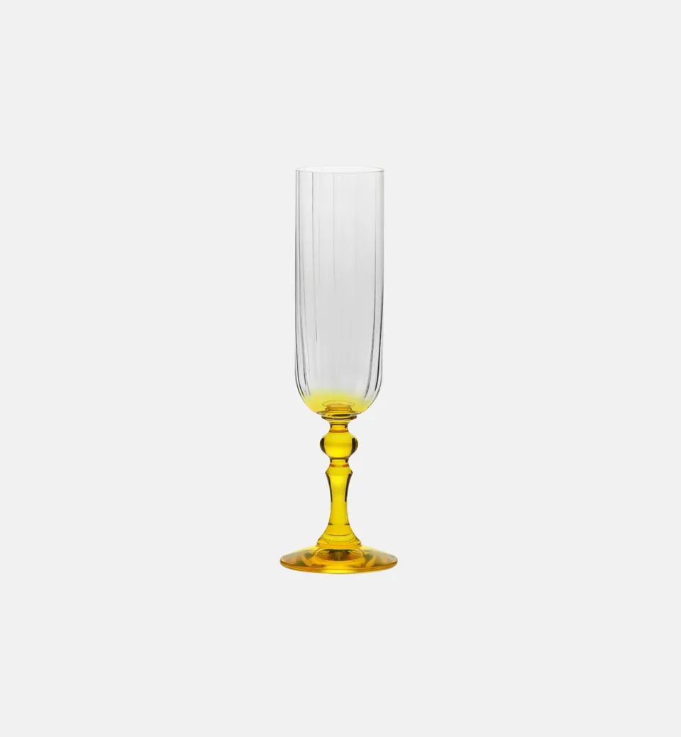 krosno-bubble-fl-tes-champagne-200-ml-tige-jaune image 1