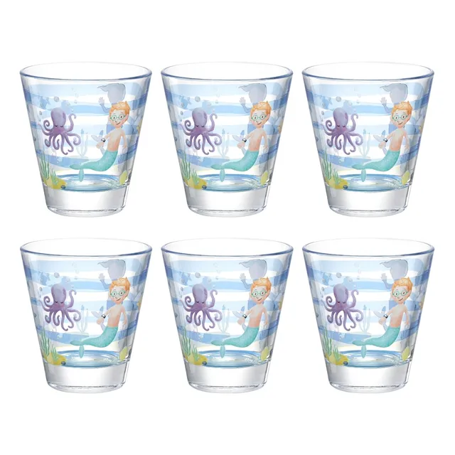 leonardo-bambini-avventura-verre-enfant-215-ml-mer-lot-6 image 1