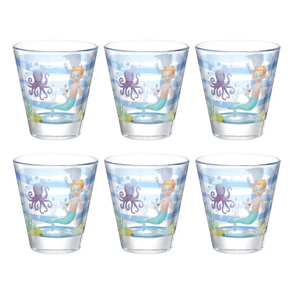 leonardo-bambini-avventura-verre-enfant-215-ml-mer-lot-6 image 1