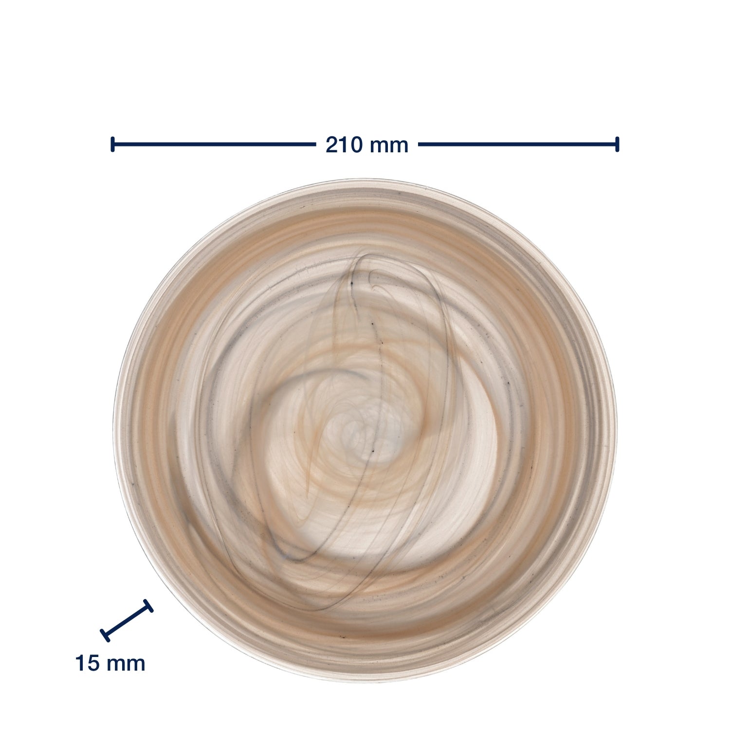 leonardo-alabastro-assiette-21-cm-beige-noir image 3