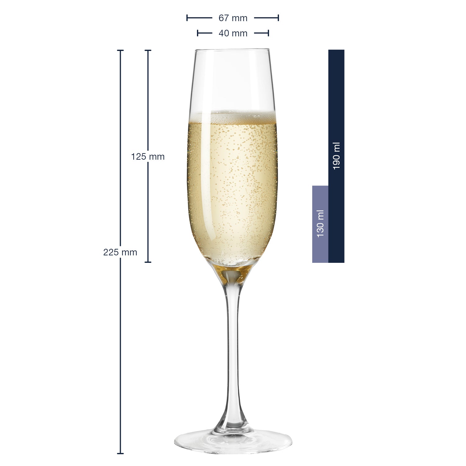 leonardo-ciao-fl-te-champagne-190-ml-lot-6 image 2
