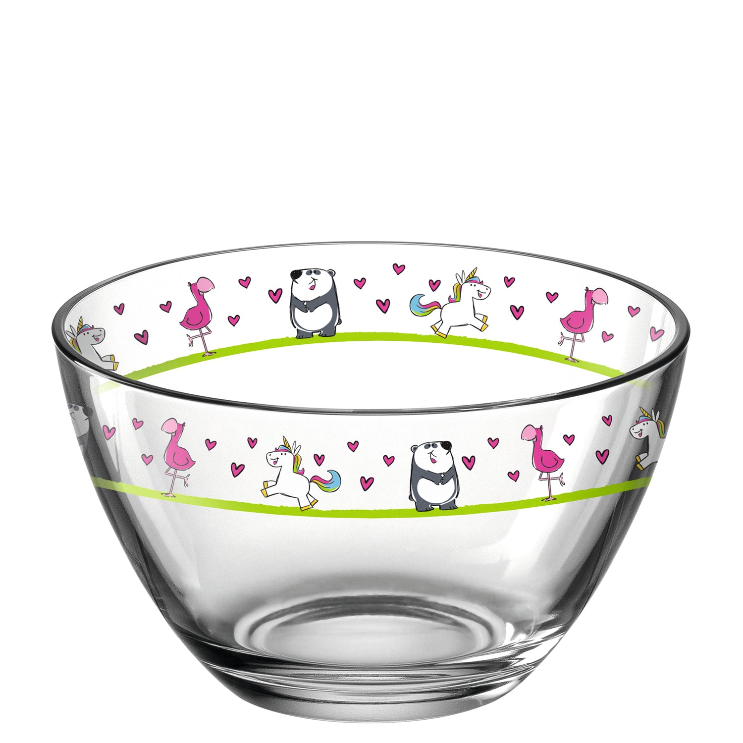 leonardo-bambini-bol-enfant-verre-12-cm-flamant-licorne image 1