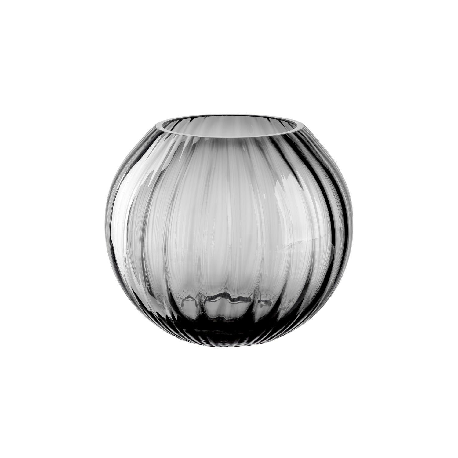 leonardo-poesia-vase-boule-verre-gris-13-cm image 1