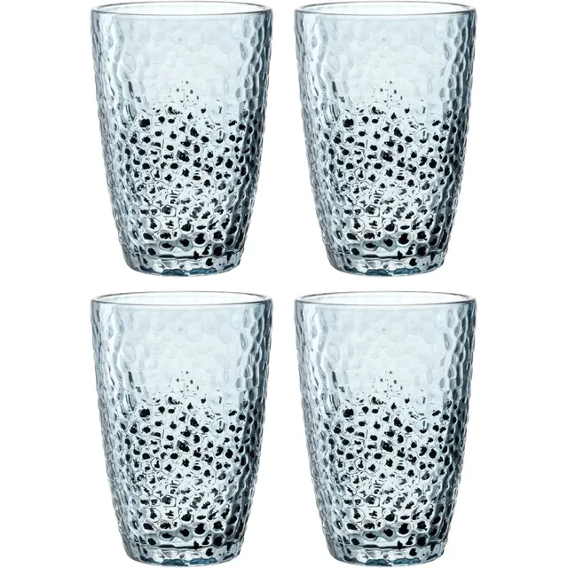 leonardo-matera-verre-eau-340-ml-bleu-lot-de-4 image 1