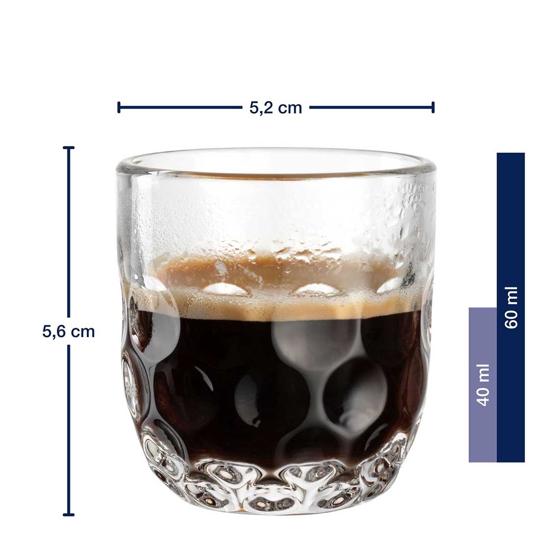 leonardo-gocce-verres-espresso-6-pi-ces-avec-li-ge image 3