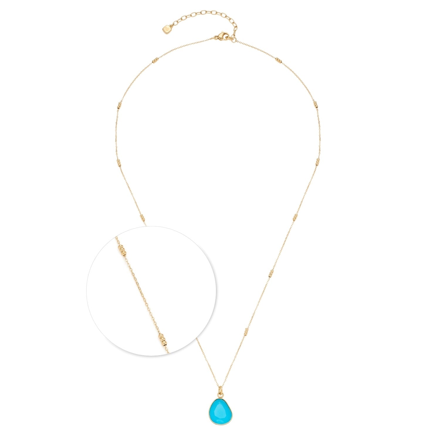 leonardo-evi-ciao-collier-dor-bleu-50-cm image 1
