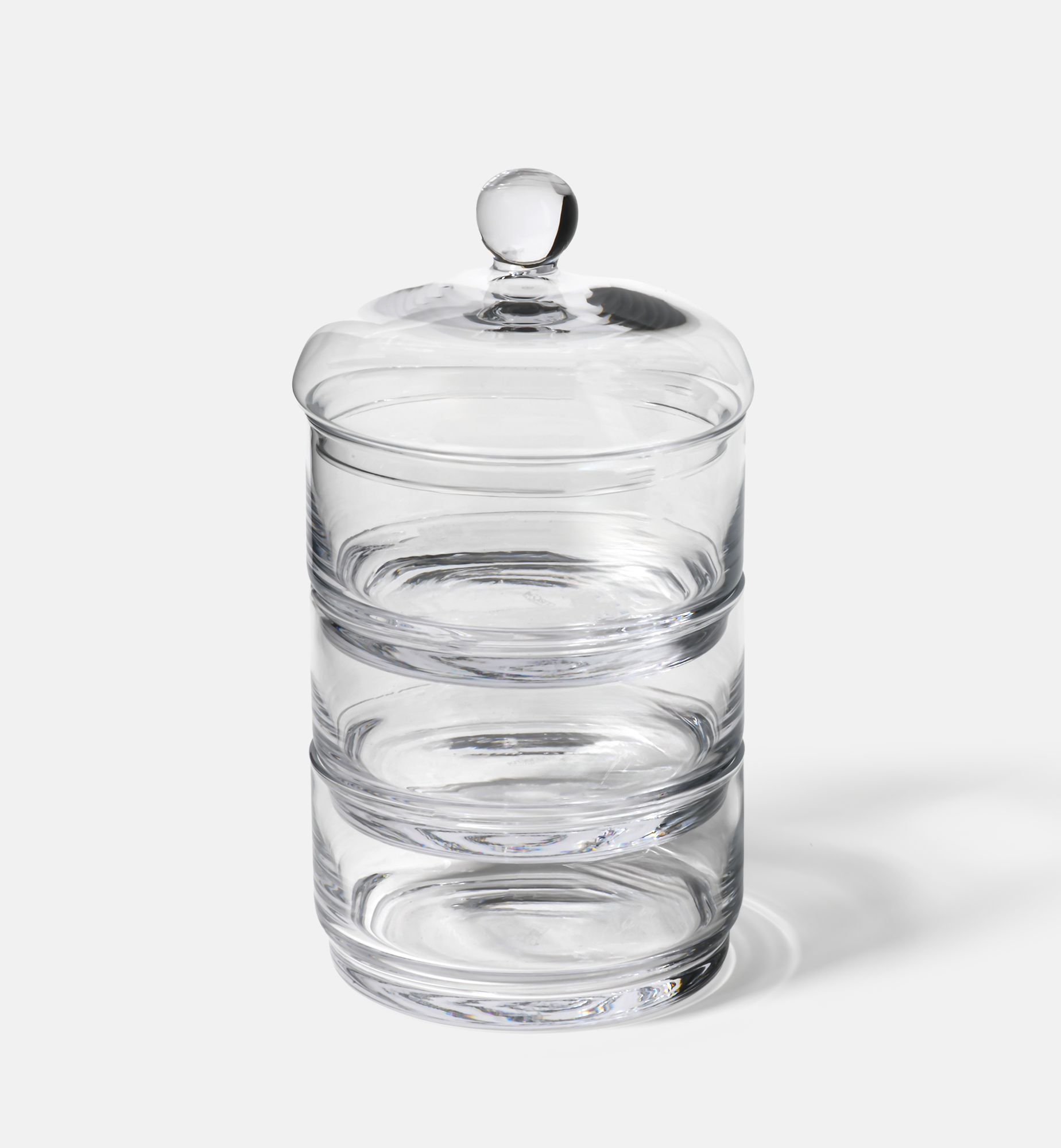 krosno-bocal-verre-avec-couvercle-lot-3-sucrier image 2