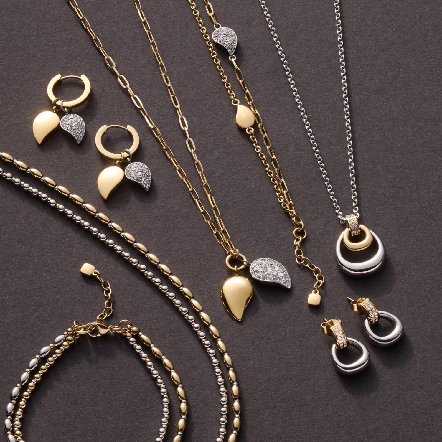 leonardo-livia-boucles-bicolore-zirconia-mobile image 6
