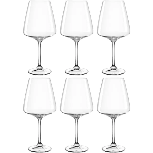 leonardo-paladino-verre-vin-rouge-660-ml-lot-6-transparent image 1