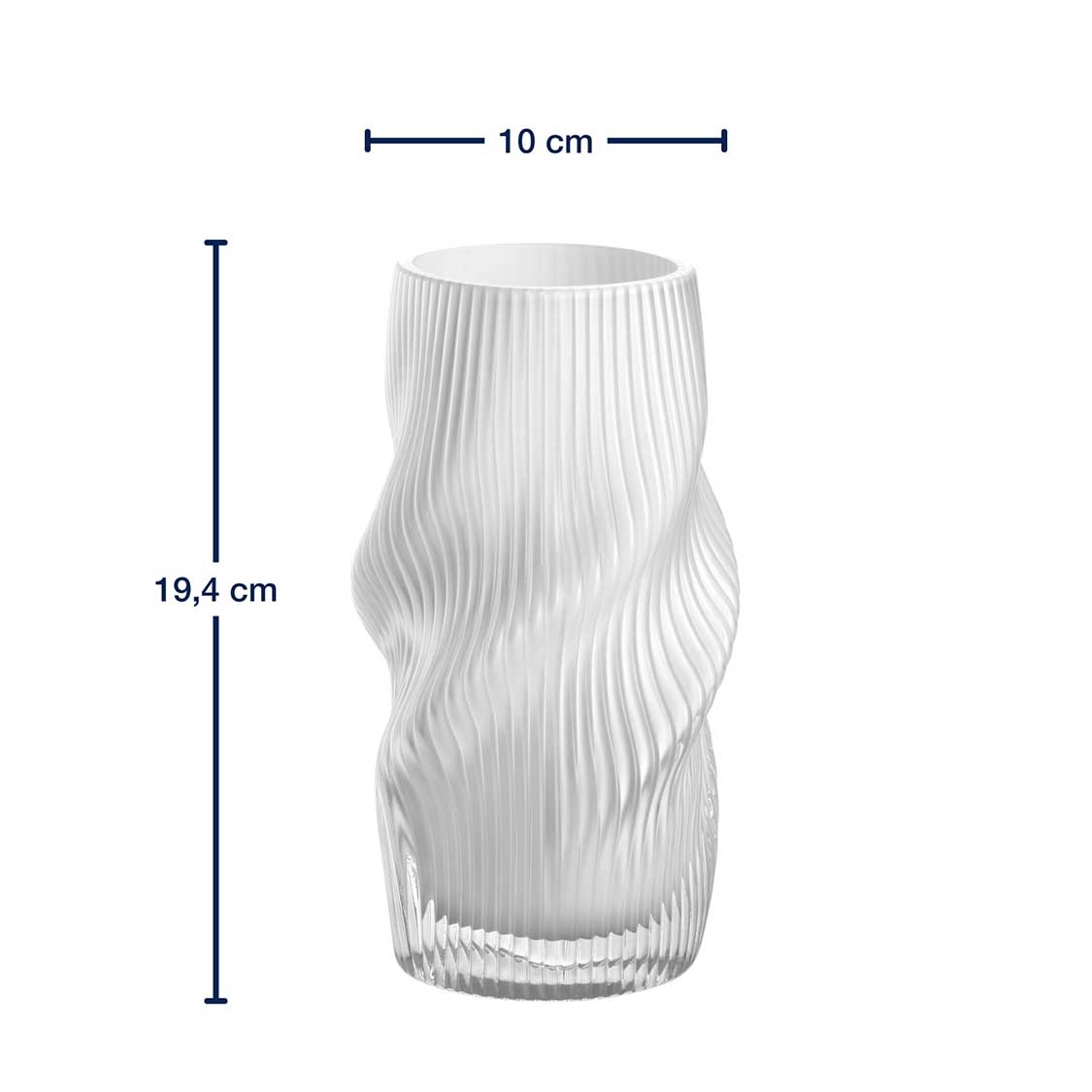 leonardo-verdi-vase-19-cm-blanc-stri-verre image 3