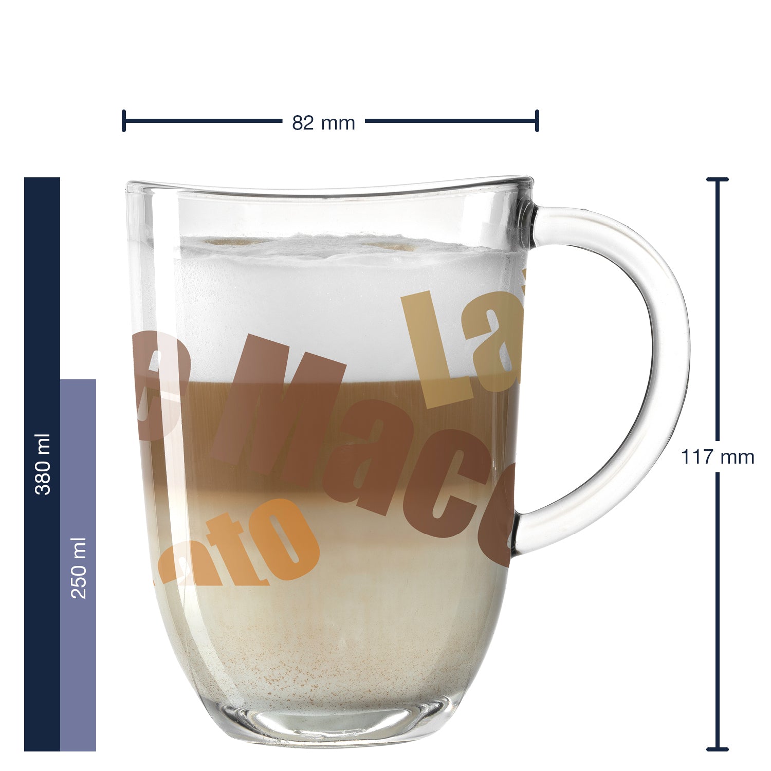 leonardo-napoli-tasse-latte-macchiato-380-ml-lot-6-3-couleurs image 2