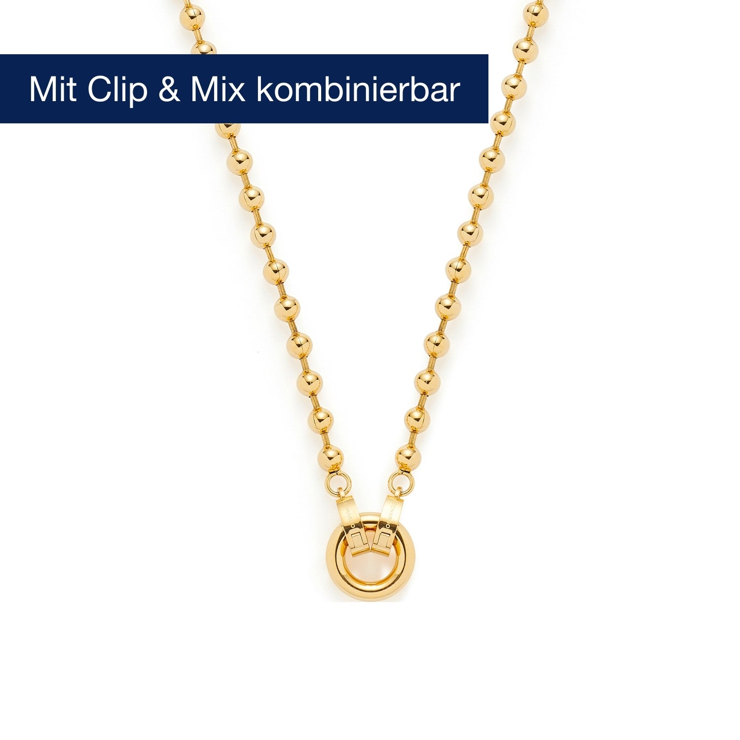 leonardo-dotty-collier-dor-60-cm-clip-mix-boules image 4