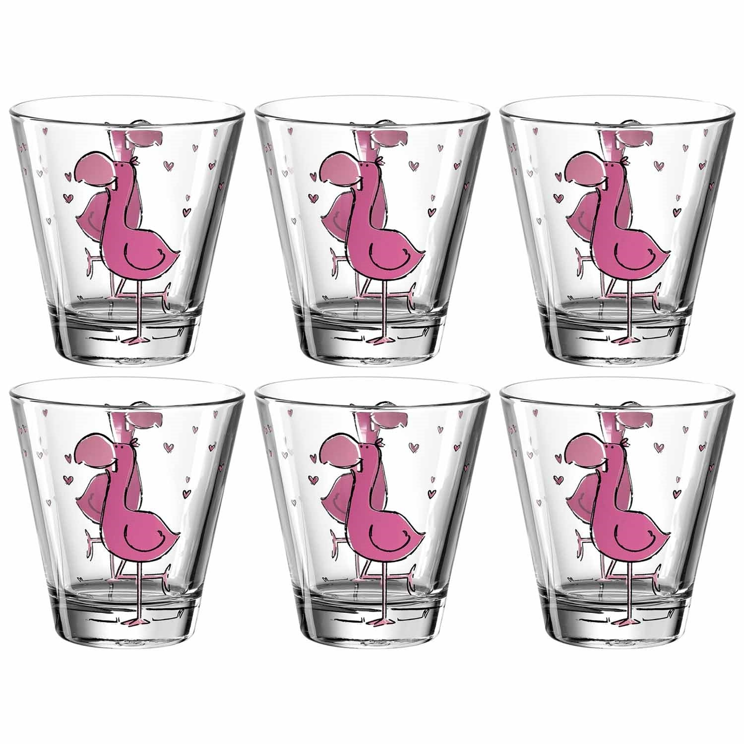 leonardo-bambini-verre-enfant-flamingo-215-ml-lot-6 image 1