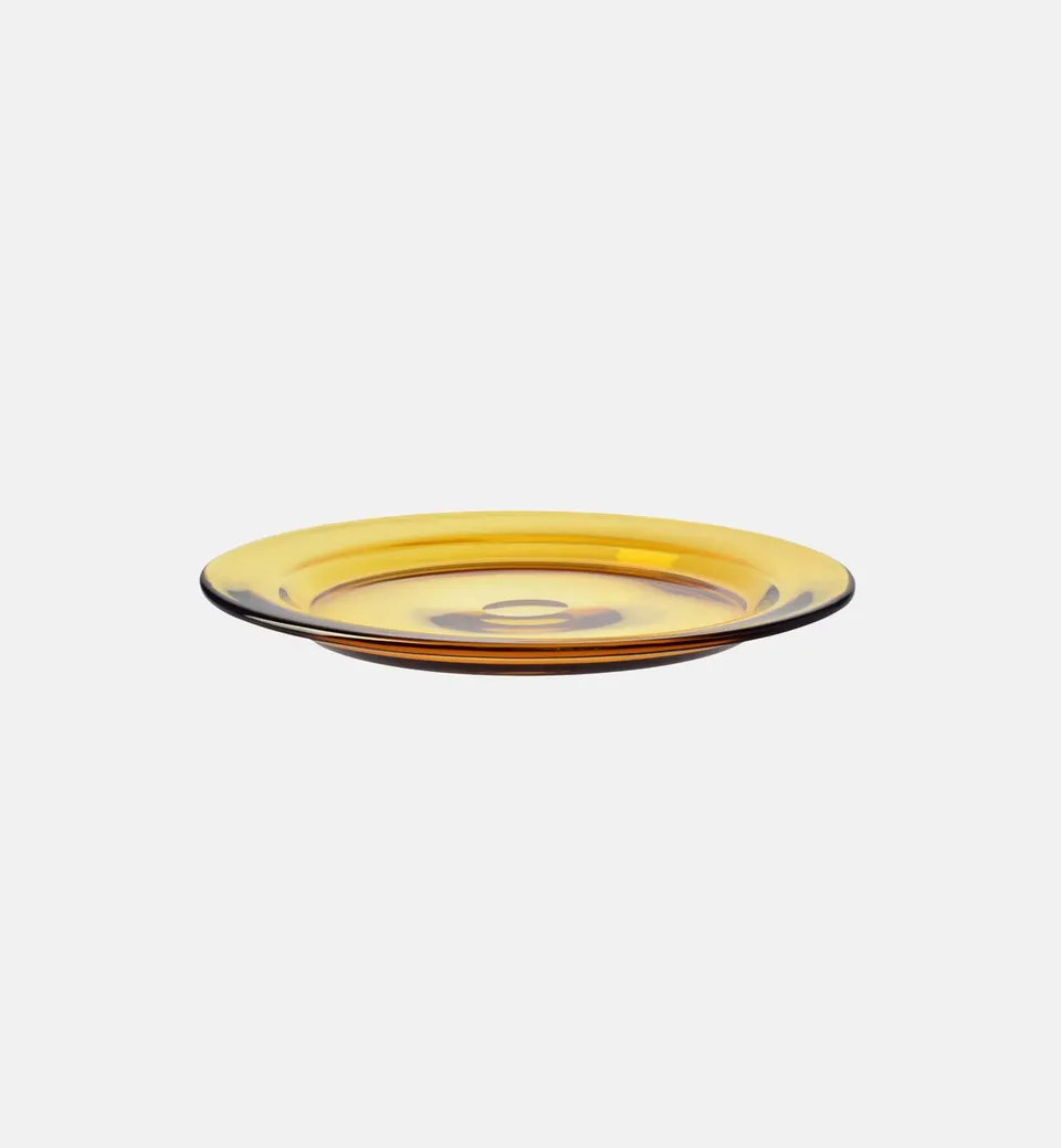krosno-gemstone-assiette-ambre-34-cm-cristal image 1