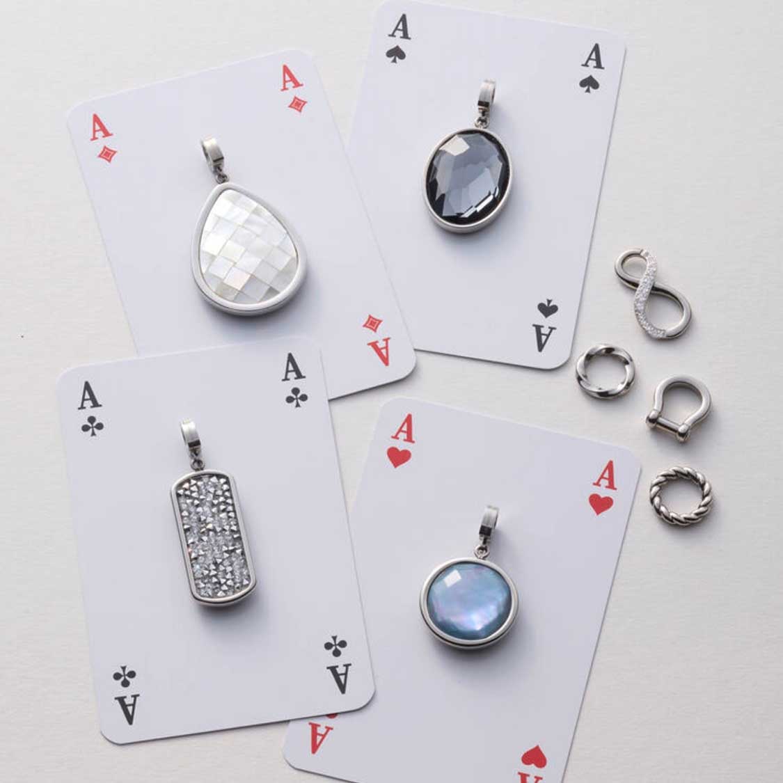 leonardo-clip-mix-minka-pendentif-bleu-nacre-m image 7