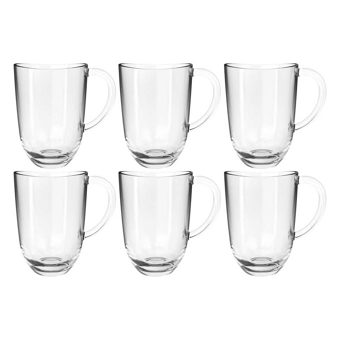 leonardo-napoli-tasses-verre-380-ml-lot-de-6-transparent image 1