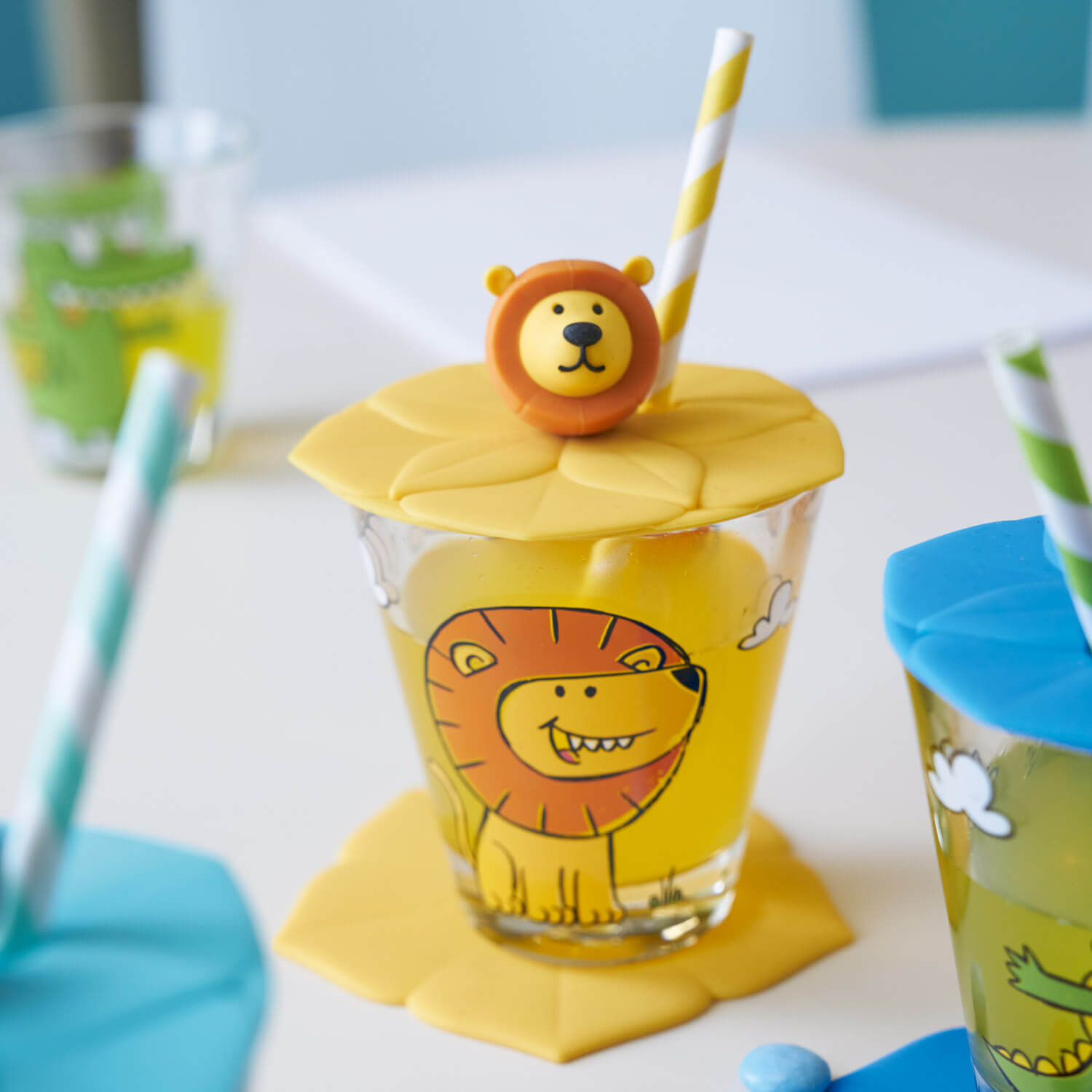 leonardo-bambini-couvercle-verre-lion-jaune-9-cm image 3