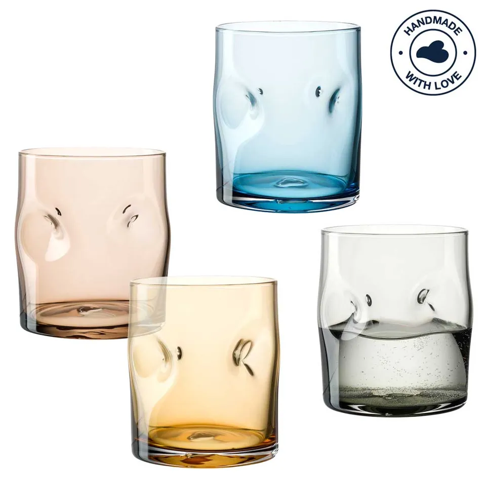 leonardo-vesuvio-verre-300-ml-couleurs-lot-de-4-fait-main image 1