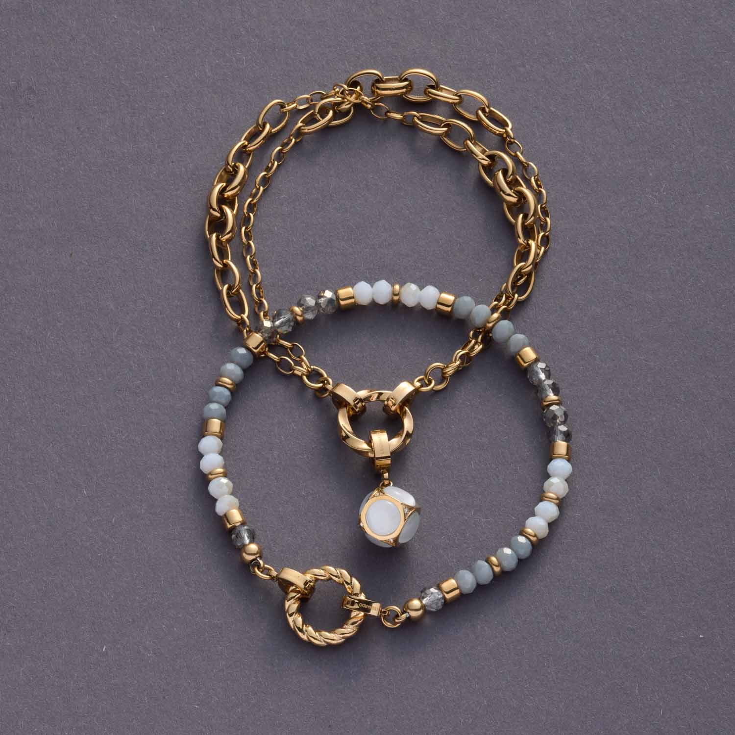 leonardo-clip-mix-suzanne-bracelet-dor-double-rang image 2