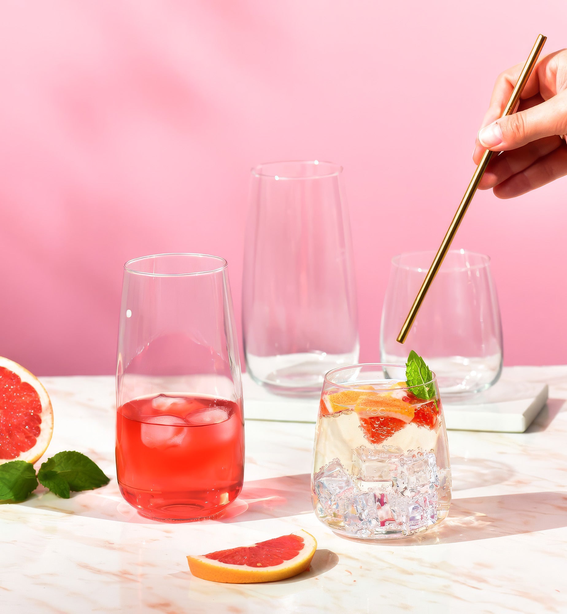 krosno-modern-verres-hauts-700-ml-eau-jus-cocktail-transparent image 2