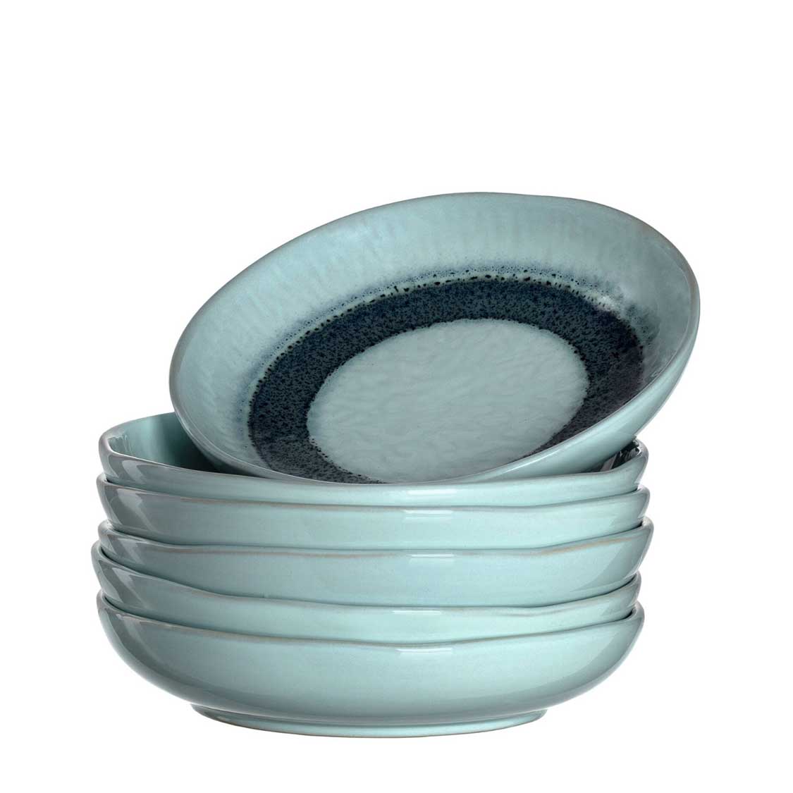 leonardo-matera-assiette-creuse-bleue-21-cm-lot-de-6 image 1