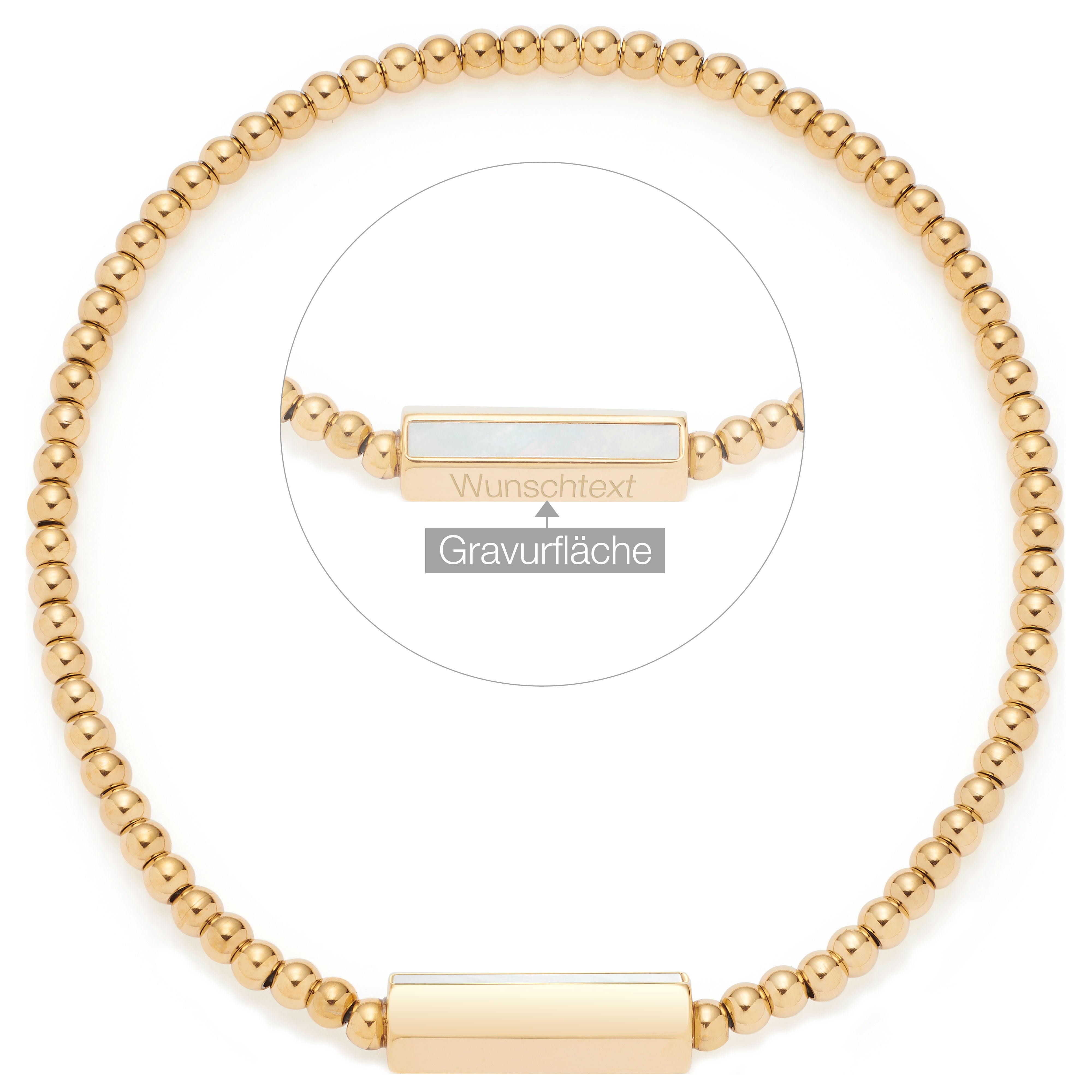 leonardo-pilea-bracelet-gravure-dor-nacre-femme image 2